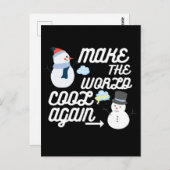 ハチの花束と黄色の花のプリントパーティー ポストカード (正面/裏面)