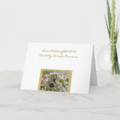 ハチの花粉バスケットの健康グリーティングカード カード (裏面)