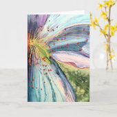 ハチの視点 - 内部は無地のグリーティングカード カード (黄色い花)