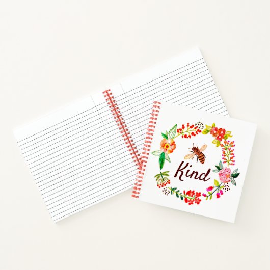 ハチの親切なフローラ ノートブック (内部)