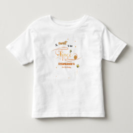 ハチの誕生日おめでとう！キュートなハチの3歳誕生日 トドラーTシャツ