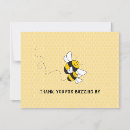 ハチの誕生日お礼メモ サンキューカード