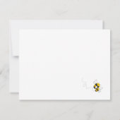 ハチの誕生日お礼メモ サンキューカード (裏面)