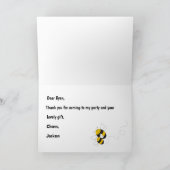 ハチの誕生日パーティーお礼カード カード (内部)