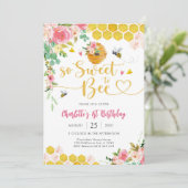 ハチの誕生日招待状の少女 招待状 (スタンド正面)