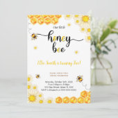 ハチの誕生日招待状 招待状 (スタンド正面)