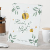 ハチの赤ちゃんのシャワー本とギフト 台座サイン (インサイチュ)