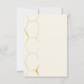 ハチの赤ちゃんシャワー サンキューカード (裏面)