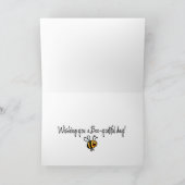 ハチの通り道 ひまわり - 92歳 カード (内部)