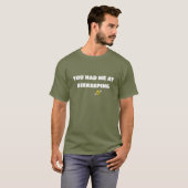 ハチの飼育で落ちた（笑） Tシャツ (正面フル)