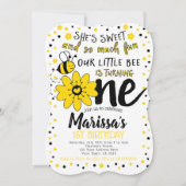 ハチの1歳の誕生日 招待状 (正面)