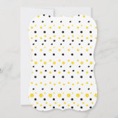 ハチの1歳の誕生日 招待状 (裏面)