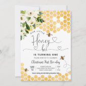 ハチの1歳誕生日パーティー 招待状 (正面)