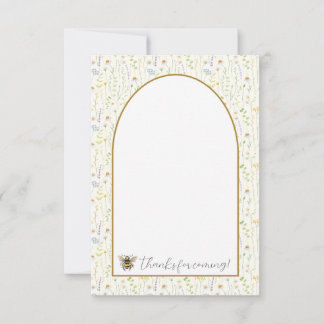 ハチの1歳誕生日感謝カード サンキューカード