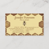 ハチはハニカムアピアニスト農場にいる 名刺 (裏面)