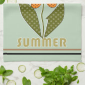 ハチは夏が大好きで、僕も大好きだ キッチンタオル (折り畳み)