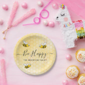 ハチは夏の幸せなおもしろいユーモア名 ペーパープレート (パーティー)