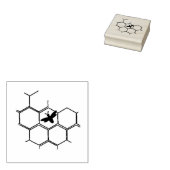 ハチは蜂の巣のゴム印を押される ラバースタンプ (押印)