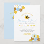 ハチをテーマにしたベイビーシャワーの招待状 招待状 (正面/裏面)