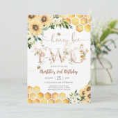 ハチをテーマにした2歳の誕生日招待状 招待状 (スタンド正面)