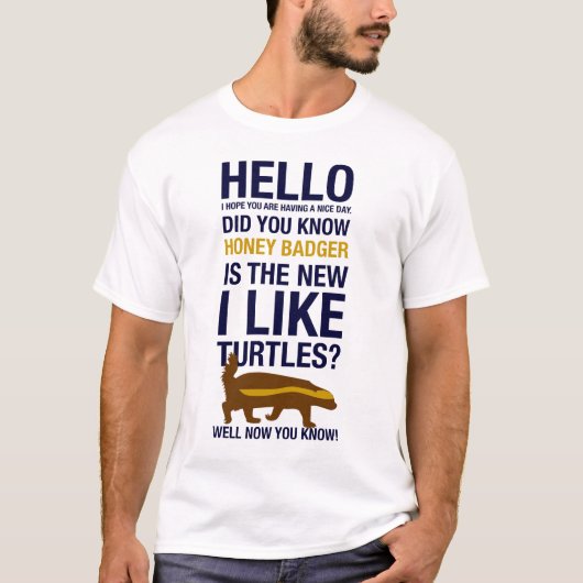 ハチアナグマ Tシャツ (正面)