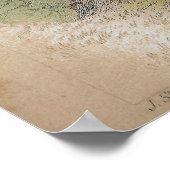 ハチアンティークリトグラフプリント ポスター (角)