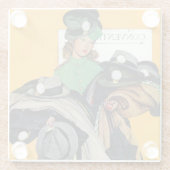 ハチェック・ガール ガラスコースター (裏面)