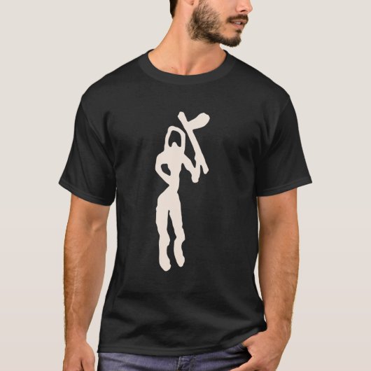 ハチェットピクトグラフ絵画洞窟の芸術 Tシャツ (正面)