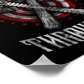 ハチェット斧投げ捨てハッチットを埋めない ポスター (角)