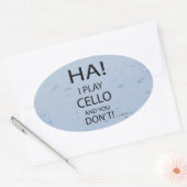 ハチェロオーバルステッカー 楕円形シール (封筒)