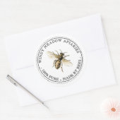 ハチカスタム製の養蜂飼育者製品ラベル ラウンドシール (封筒)