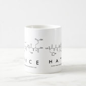 ハチスペプチド名mag コーヒーマグカップ (中央)