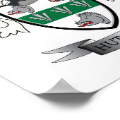 ハチソン家紋コートオブアームズ ポスター (角)