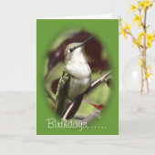 ハチドミングバードカスタマイズ – どんな大事な行事 カード (黄色い花)