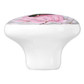 ハチドリおよびはす陶磁器のノブ セラミックノブ (側面)