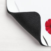 ハチドリおよびケシの花 マウスパッド (コーナー)