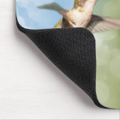 ハチドリおよびヒマワリ マウスパッド (コーナー)