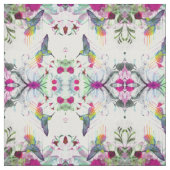 ハチドリおよび花 ファブリック (見本)