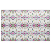 ハチドリおよび花 ファブリック (ファットクウォーター)