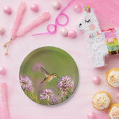 ハチドリおよび野生の花 ペーパープレート (パーティー)