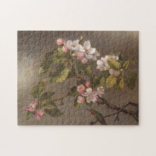 ハチドリおよびAppleの花 ジグソーパズル (横)