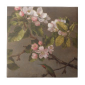 ハチドリおよびAppleの花 タイル (正面)