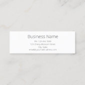 ハチドリかわいい動物 スキニー名刺 (裏面)