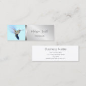 ハチドリかわいい動物 スキニー名刺 (正面/裏面)