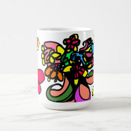 ハチドリがのんびり 春 コーヒーマグカップ