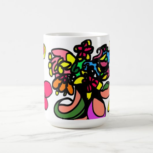 ハチドリがのんびり 春 コーヒーマグカップ (中央)