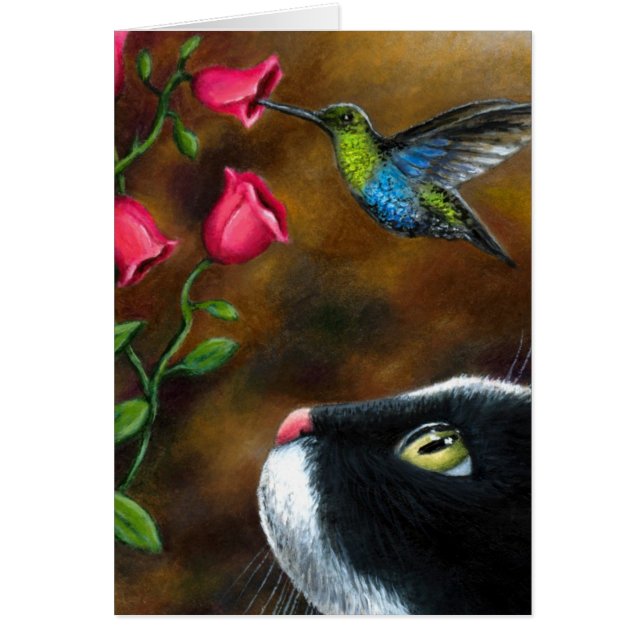 ハチドリが付いている猫571のタキシード (正面)