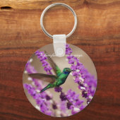 ハチドリきらめくドリの翼 キーホルダー (正面)