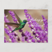 ハチドリきらめくドリの翼 ポストカード (正面)