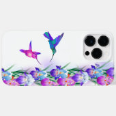 ハチドリとアヤメの花 Case-Mate iPhoneケース (裏面 (横))